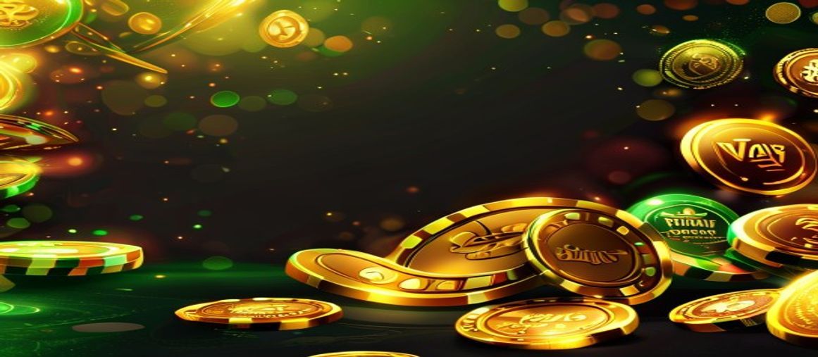 Golden coins, a welcome bonus chip and a VIP badge at Diwa Game Casino